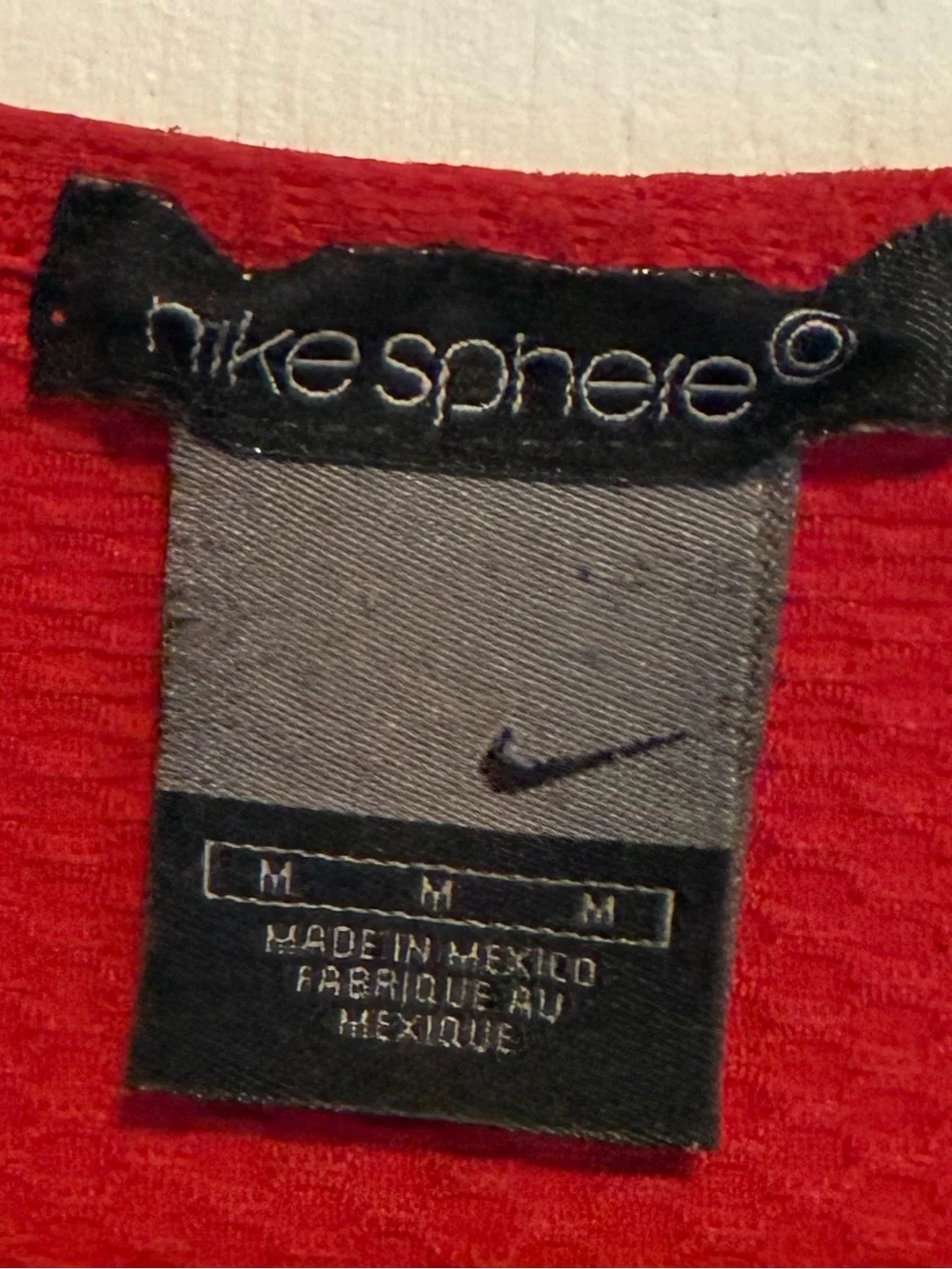 Nike Red Sleeveless Mesh Tank Top